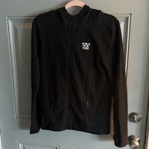 Victoria's Secret PINK Black Full-Zip Hoodie